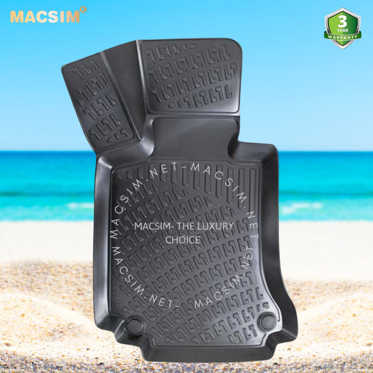 Thảm lót sàn ô tô nhựa TPU Silicon Mercedes C Class W204 2007-2014 Nhãn hiệu Macsim