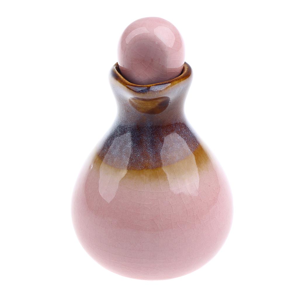3Pieces Ceramic Essential Oil Bottle Aromatherapy Diffuser Reusable Storage Jar for Beauty Salon, Aromatherapy Stores, Personal Use