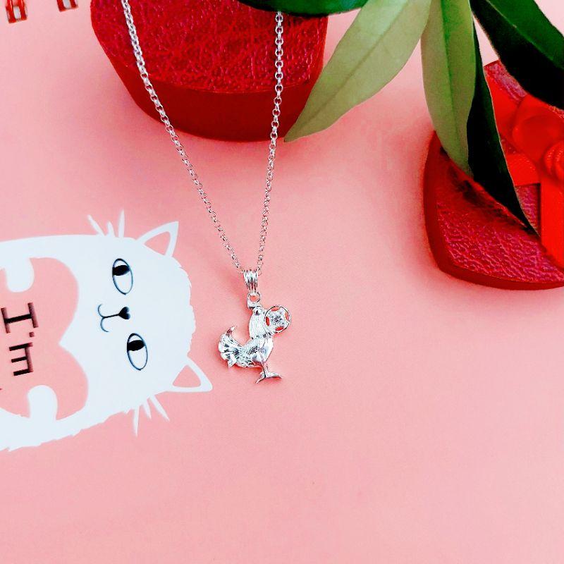 Mặt Dây Chuyền Bạc Đính Đá cao cấp Ảnh thật