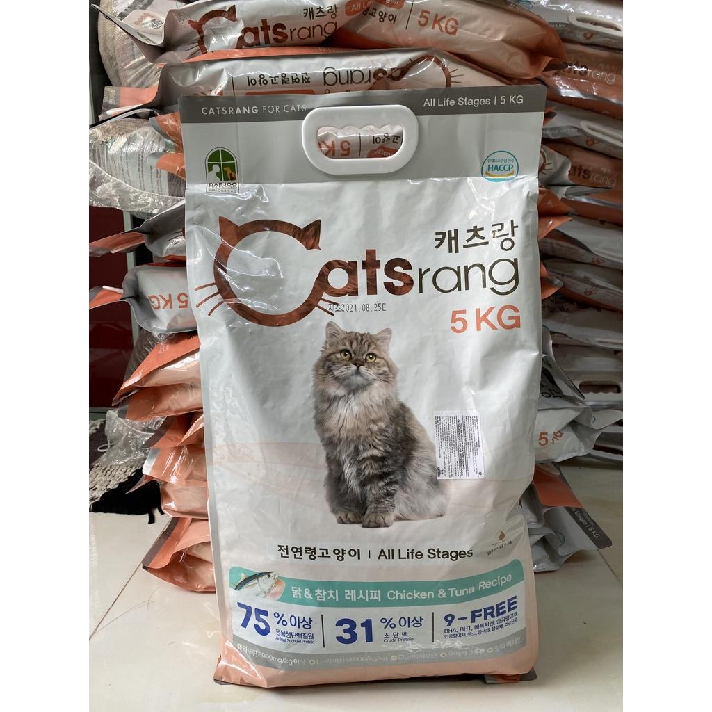 Thức ăn hạt cho mèo catsrang 5kg nhập khẩu từ Hàn Quốc