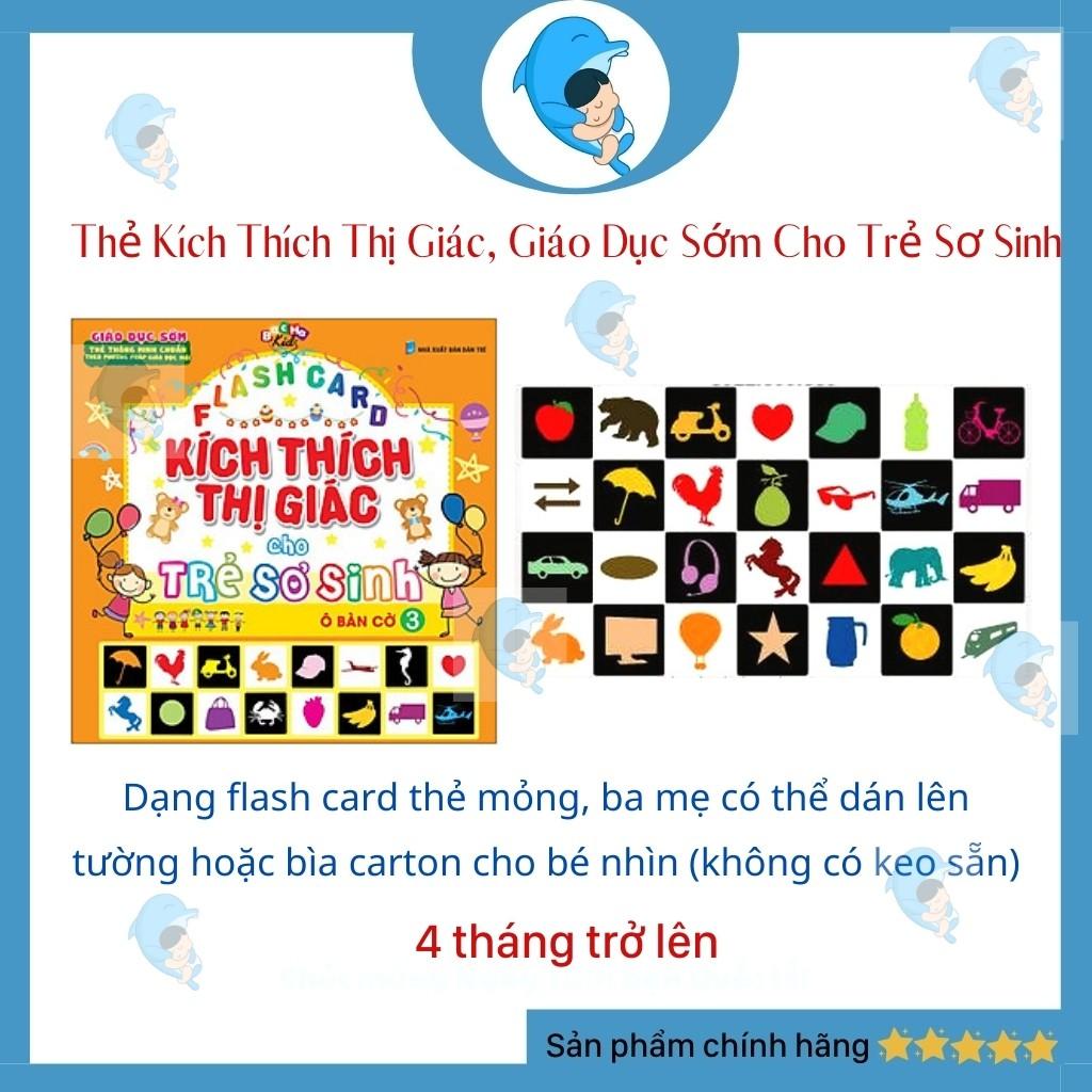 Thẻ Kích Thích Thị Giác, Giáo Dục Sớm Cho Trẻ Sơ Sinh 21X21Cm Giúp Bé Phát Triển Toàn Diện