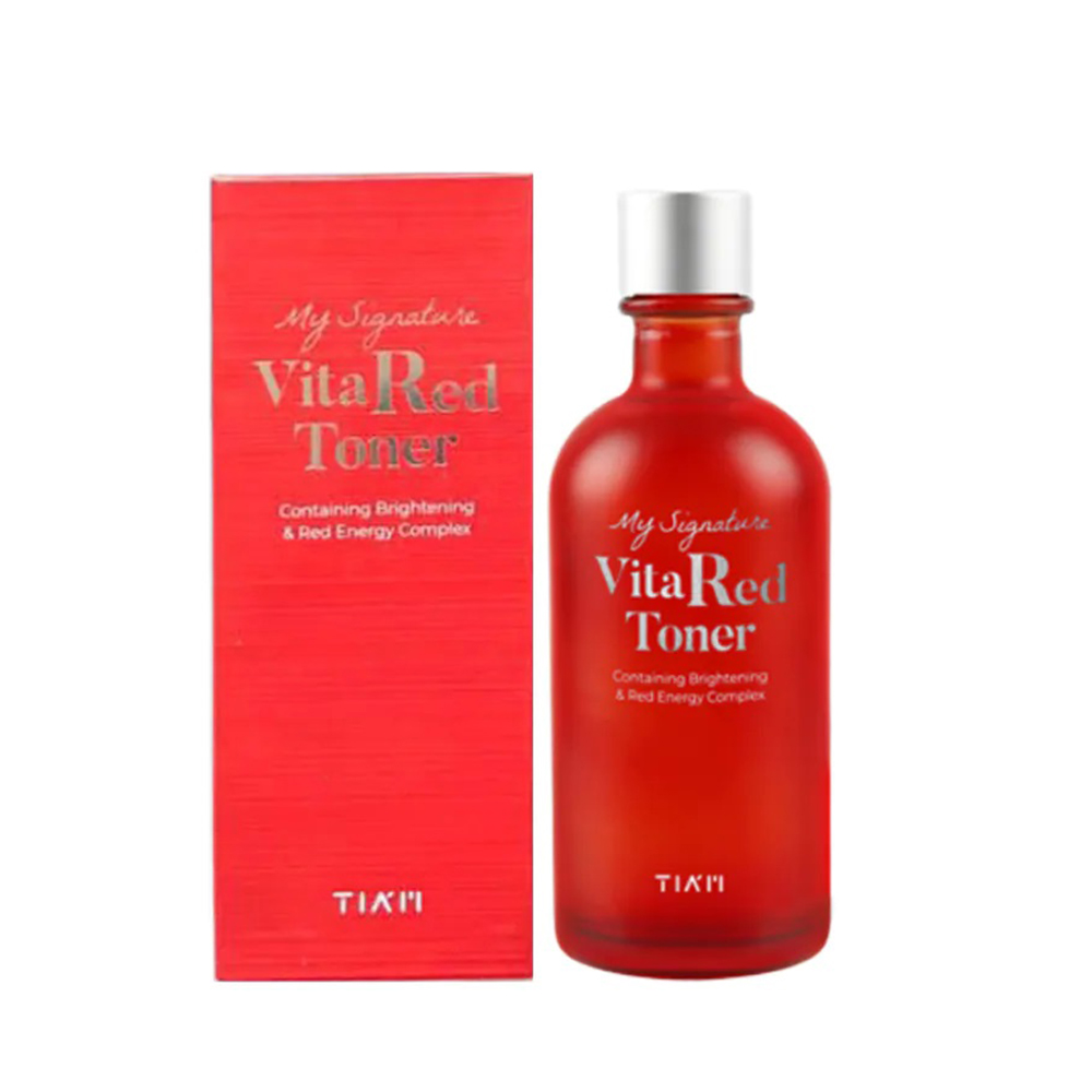 Nước Hoa Hồng Trắng Da TIAM My Siganture Vita Red Toner 130ml. Tặng Gel Móc Khóa 30ml