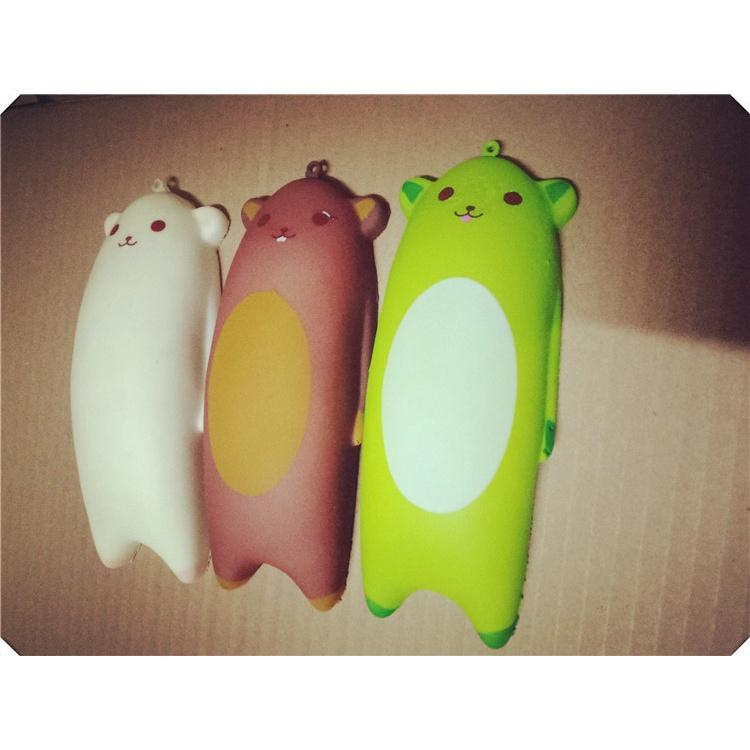 Squishy Lớn JUMBO Hình thú mệt nằm bẹp dí gấu nâu Đồ Chơi Xốp Giảm Stress Hình mềm mịn dễ Thương đàn hồi Cho Bé