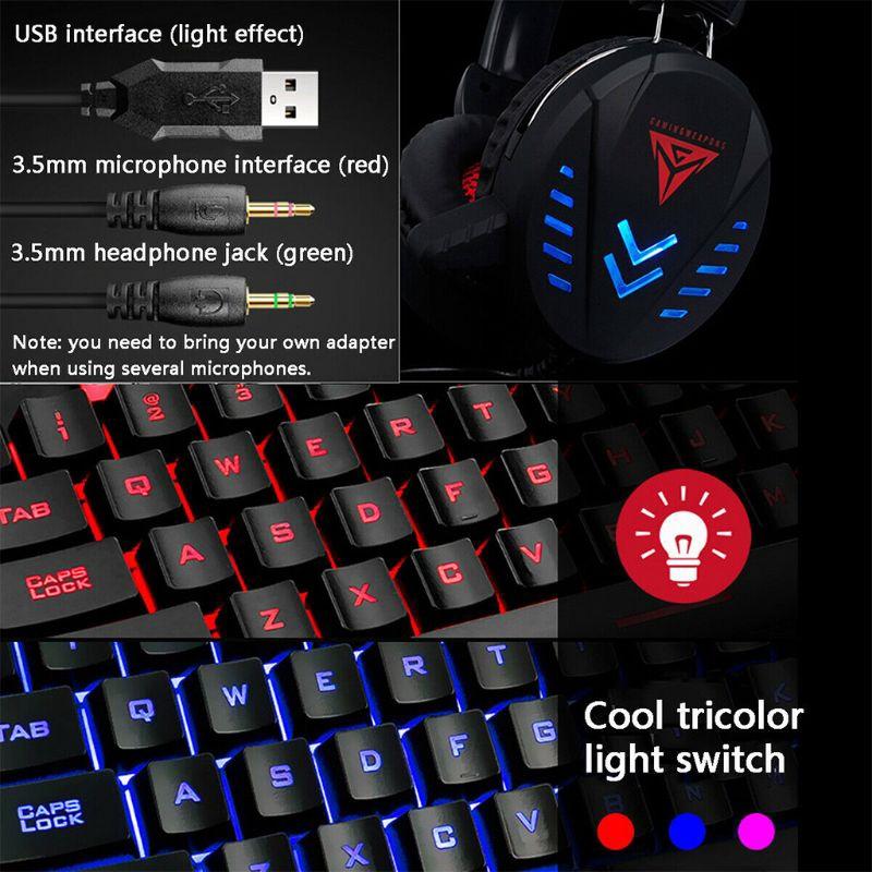 Set 4 Miếng Lót Chuột Và Bàn Phím Chơi Game K59 Có Đèn Nền