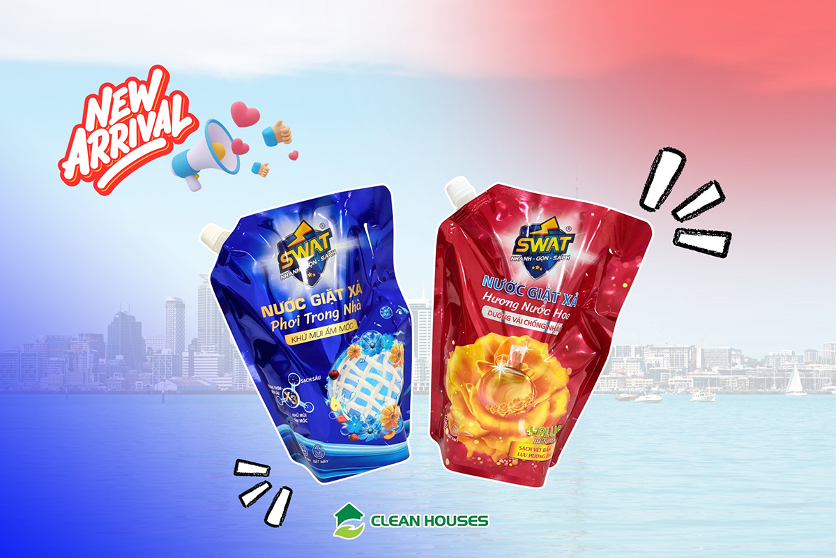 Nước Giặt Xả Swat Dưỡng Vải Chống Nhăn Túi 3.5Kg - Siêu Lợi Ích Dùng Là Thích