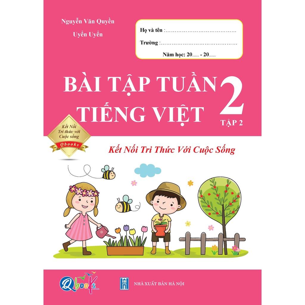 Sách - Combo bài tập tuần Toán cánh diều và Tiếng Việt kết nối - Lớp 2 học kì 2