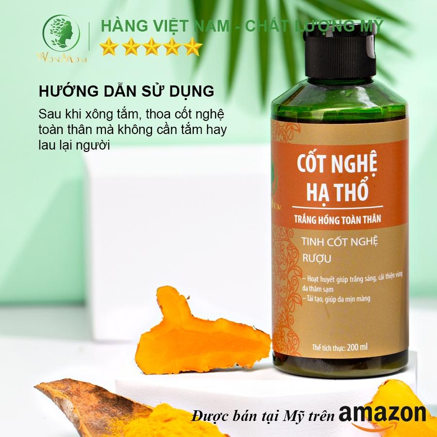 Bộ tắm thảo mộc và dưỡng trắng body sau sinh Wonmom ( 1 Cốt nghệ + 1 Sữa tắm cho mẹ )