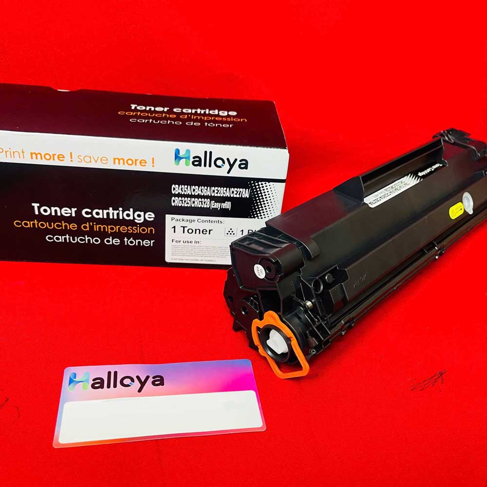 Hộp mực 35A 85A 36A Halloya có lỗ đổ mực dùng cho máy in Hp P1005 P1006 1505 1522 1505 P1102 M1132 M1212 Canon 6030 MF3010 - Hàng Nhập Khẩu