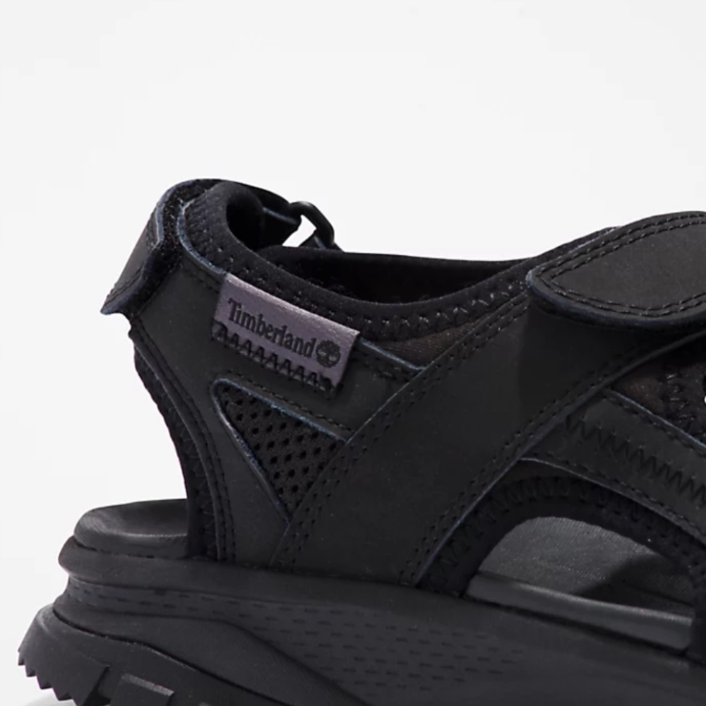 [NEW 2023] Timberland Giày Sandal Nữ Lincoln Peak Strap Sandal Black Leather TB0A5XA404