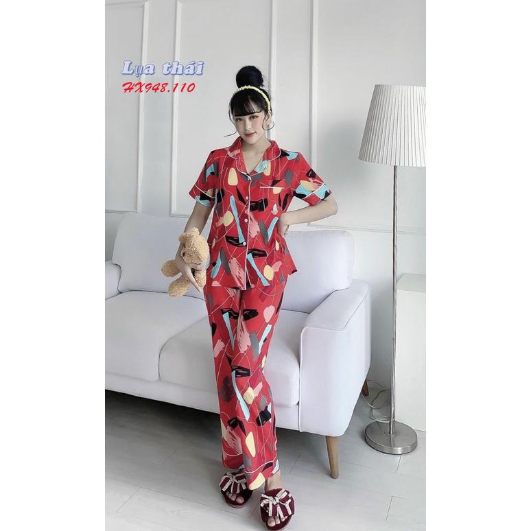 Đồ Bộ Nữ Mặc Nhà ️Đồ Bộ Tiểu Thư Pijama Nữ Mặc Nhà Quần Dài Lụa Thái