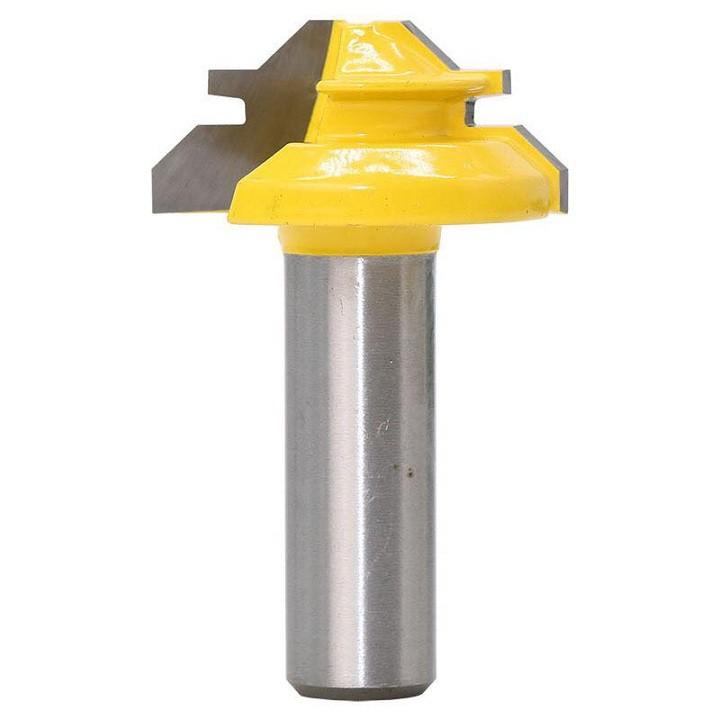 Mũi phay gỗ ghép góc vuông cốt 12ly7 dùng cho ván dày 9.5-12.7mm