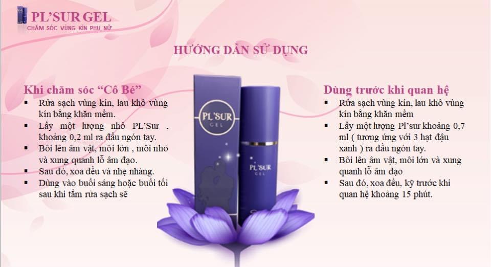 Gel chăm sóc cô bé cao cấp độc quyền PLSUR Chai 30ml