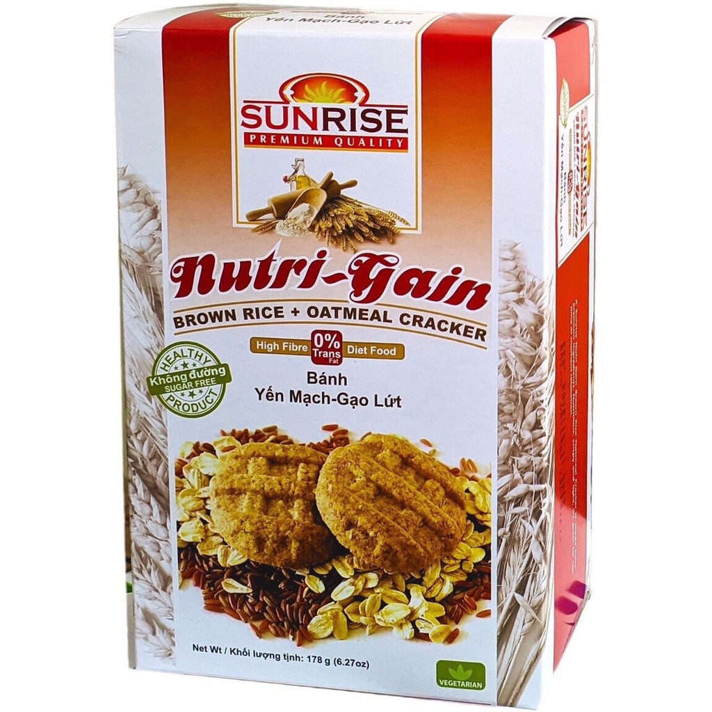 Bánh ăn kiêng yến mạch sunrise 178g