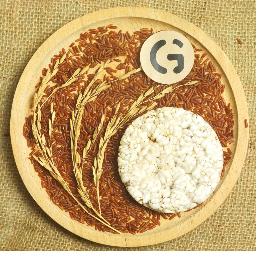 Bánh gạo lứt GUfoods (170g) - Không chiên dầu, Không đường, Từ gạo và ngũ cốc nguyên hạt, Lành mạnh, Phù hợp Eat clean, Ăn vặt healthy, Thực dưỡng, Tập gym, Thuần chay, Đa dạng hương vị