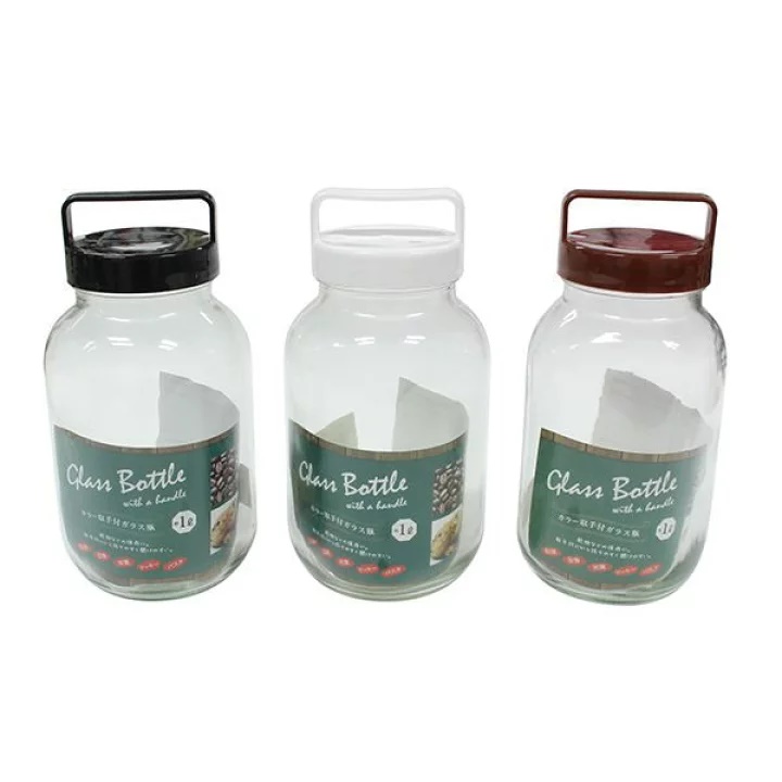 Chai thủy tinh có quai xách Echo Glass Bottle 1.0L - Hàng nội địa Nhật Bản nhập khẩu chính hãng