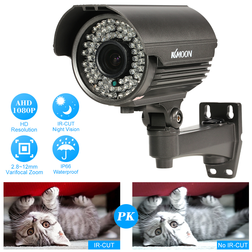 Camera Hồng Ngoại Cảm Biến Ban Đêm Lấy Nét Thủ Công Cho Sony CMOS 2.0 MP Kkmoon Đen