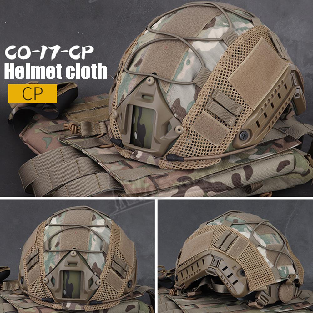 Vải Nylon Chống Mài Mòn Mũ Bảo Hiểm Lưới Bao Chống Trầy Xước Airsoft Mũ Bảo Hiểm Có Nhanh MH PJ BJ Mũ Bảo Hiểm CS Bóng Sơn Wargames Color: Helmet Cover 08