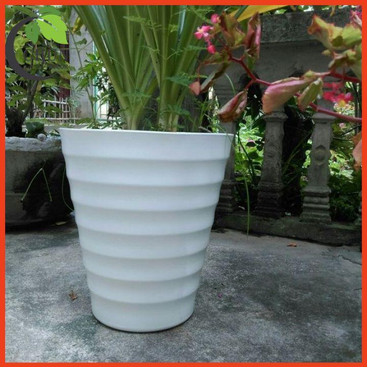 Chậu nhựa trồng cây cảnh, cây hoa giả nhiều mẫu kích thước 40cm, 37cm, 33cm