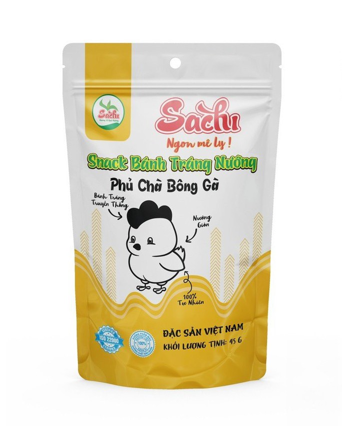 Bánh Tráng Nướng Trộn Chà Bông Gà Sachi 45gram