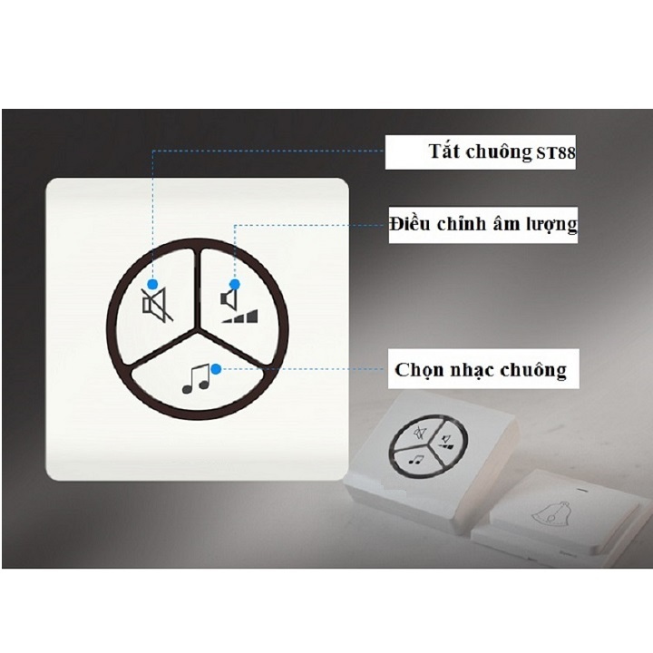 Chuông cửa báo khách không dây G1 sang trọng, hiện đại