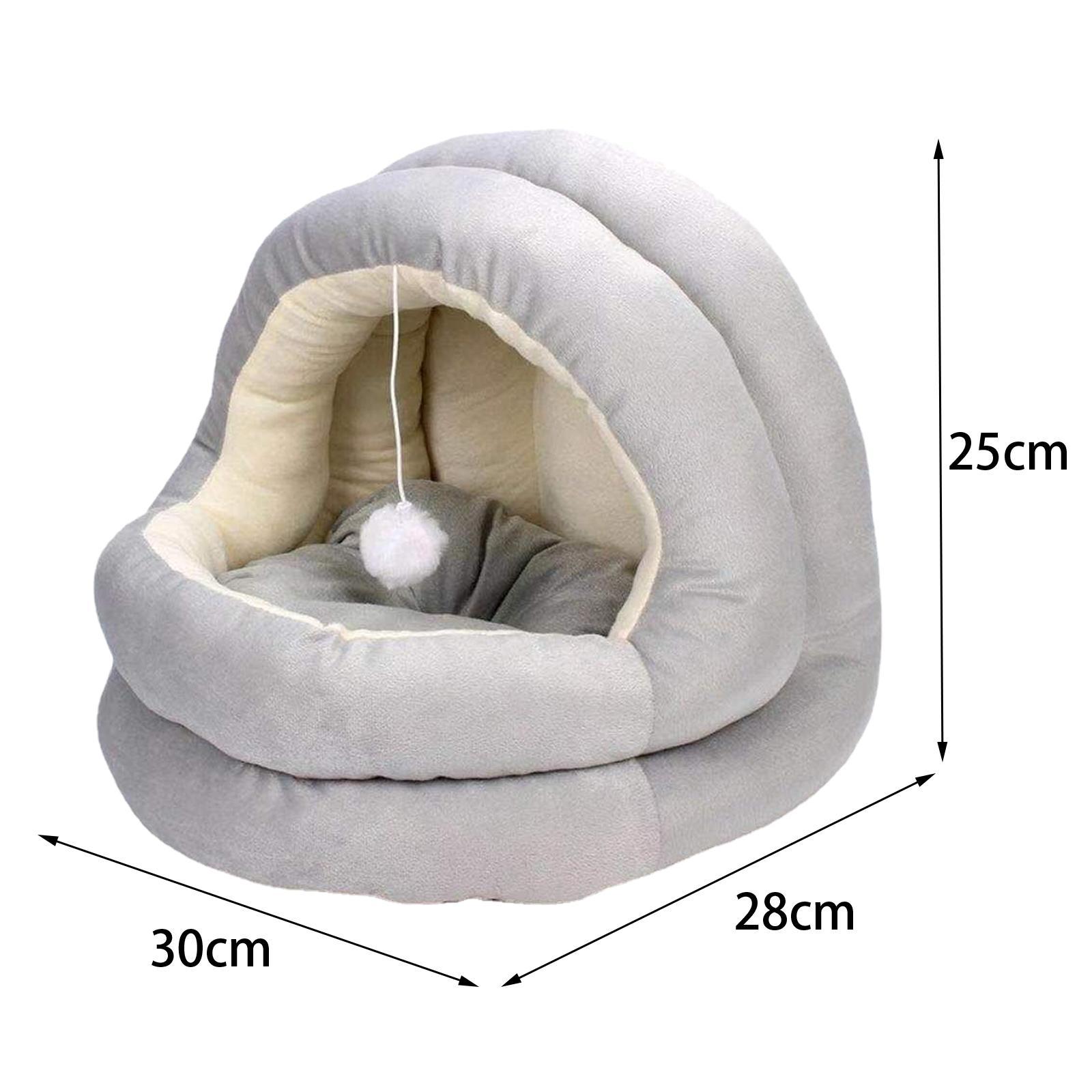 Cat Tent Bed Plush Tent House Small Dog House Machine Washable Pet House Hut
