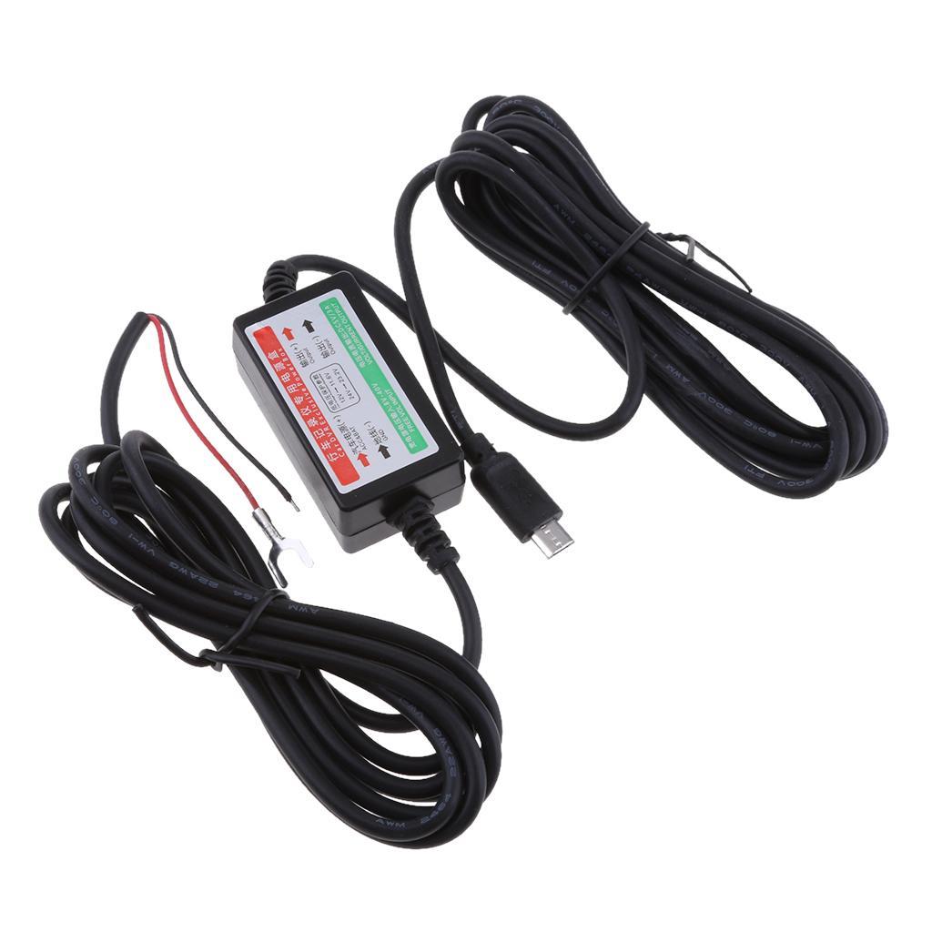 Car DVR Exclusive Power Box Adapter DC Power Cable 3.5m 12V to 5V 3A