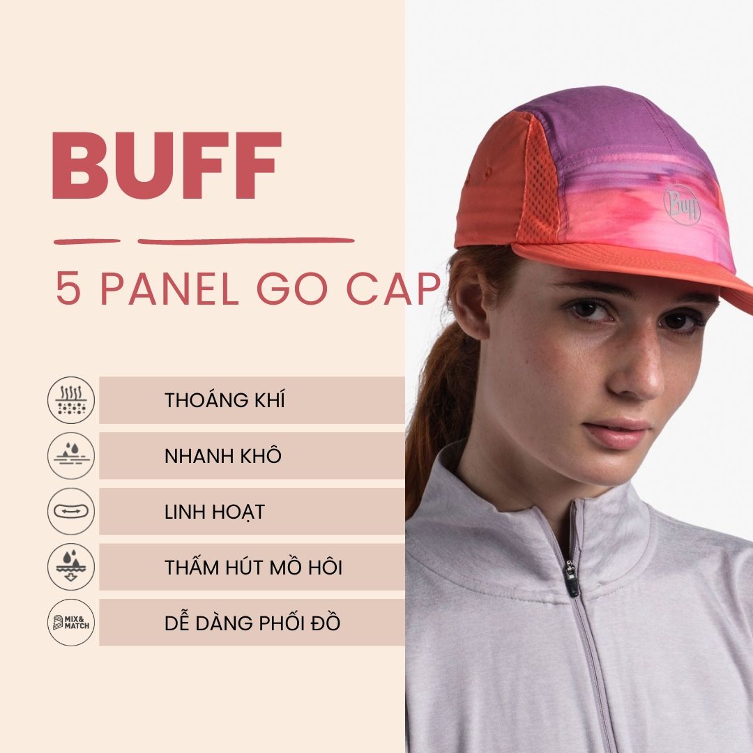 MŨ CHẠY BỘ GẤP GỌN BUFF 5 PANEL CAP