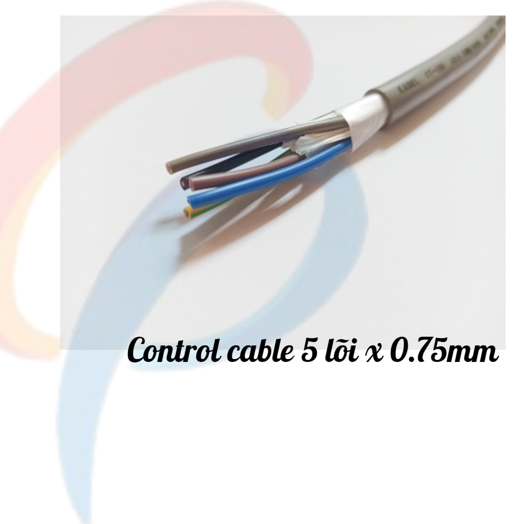 Cáp điều khiển 5 lõi x 0.75mm không lưới chống nhiễu điện áp 500 volt vỏ bọc PVC