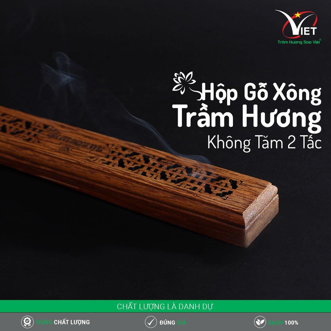 Hộp Gỗ Phụ Kiện Xông Trầm Hương Không Tăm