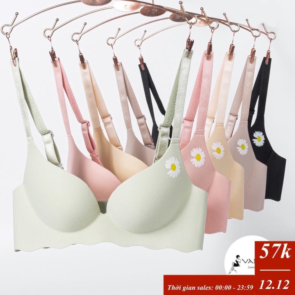 ÁO LÓT SU ĐÚC THÔNG HƠI HOA CÚC KHÔNG GỌNG ĐỆM BÀN TAY NÂNG NGỰC A210