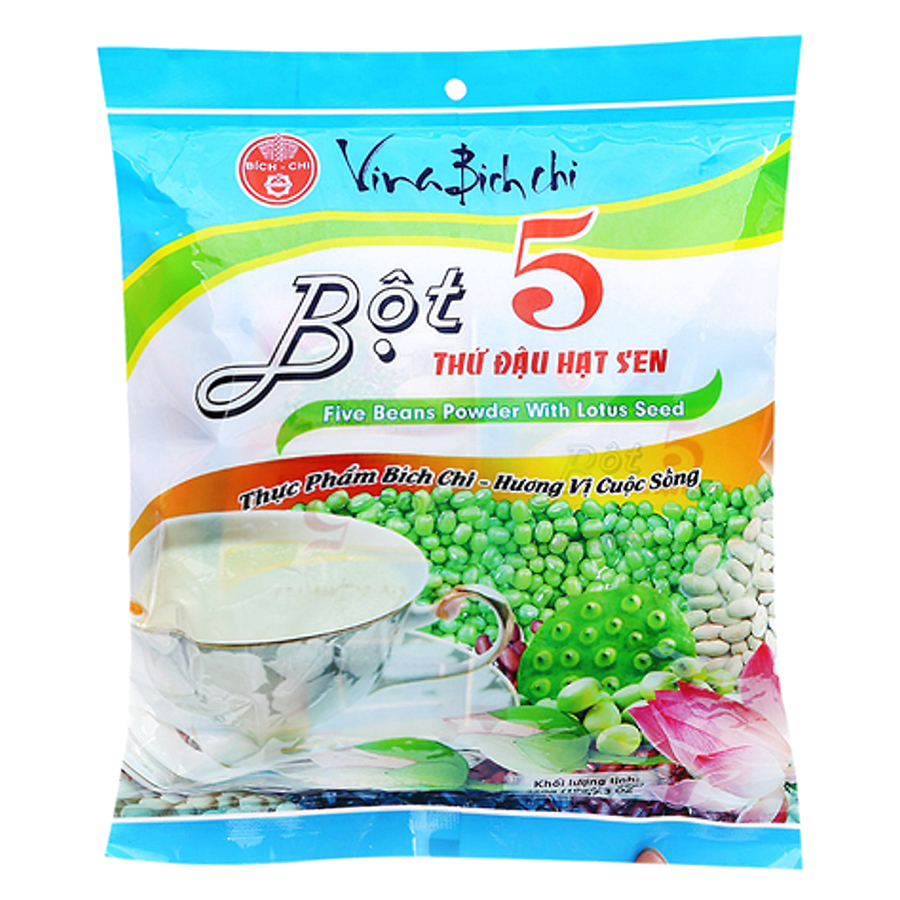 Thùng 10 Gói Bột 5 Thứ Đậu Hạt Sen Bích Chi (35g x 10Túi /Gói)