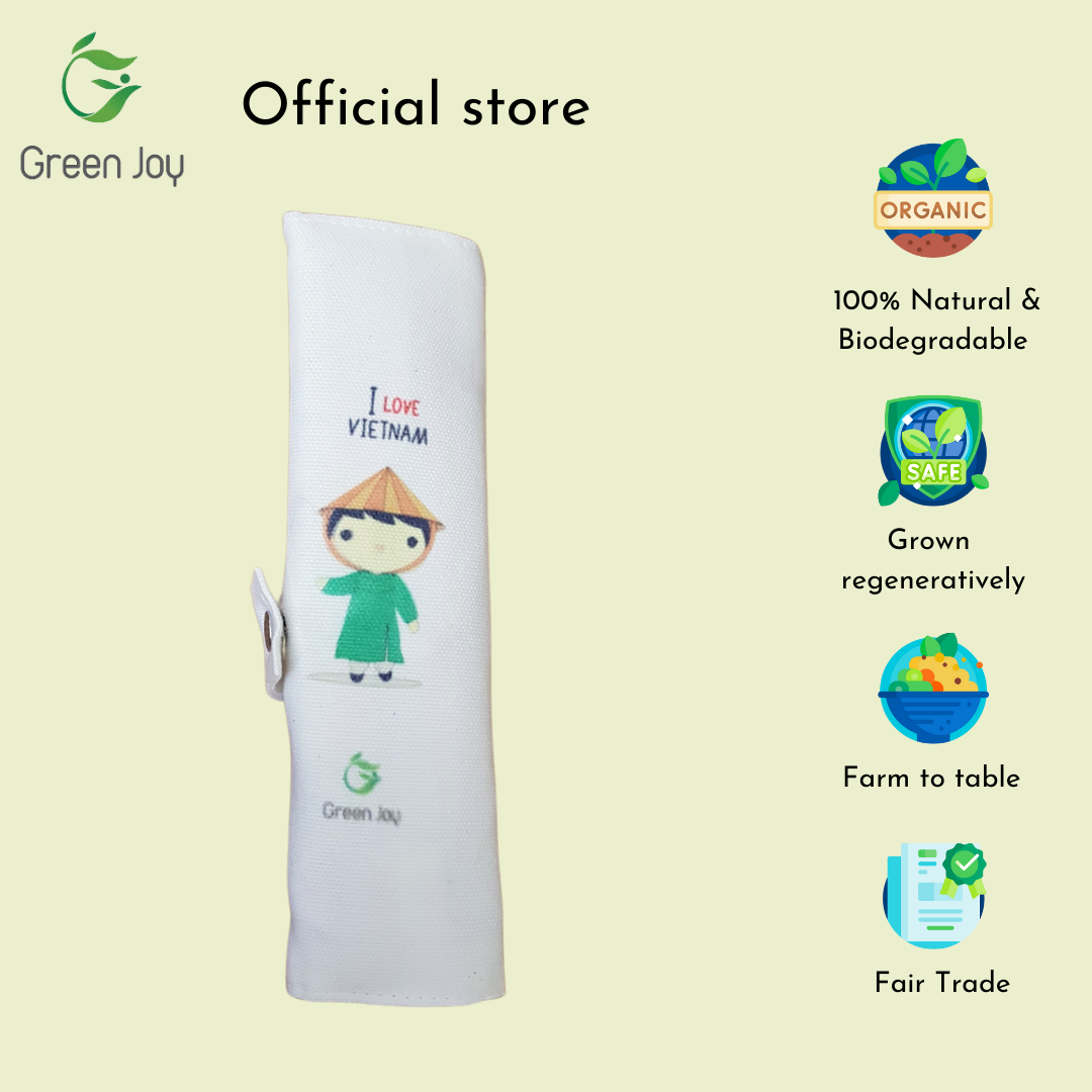 Set dao muỗng nĩa Green Joy (bọc vải)