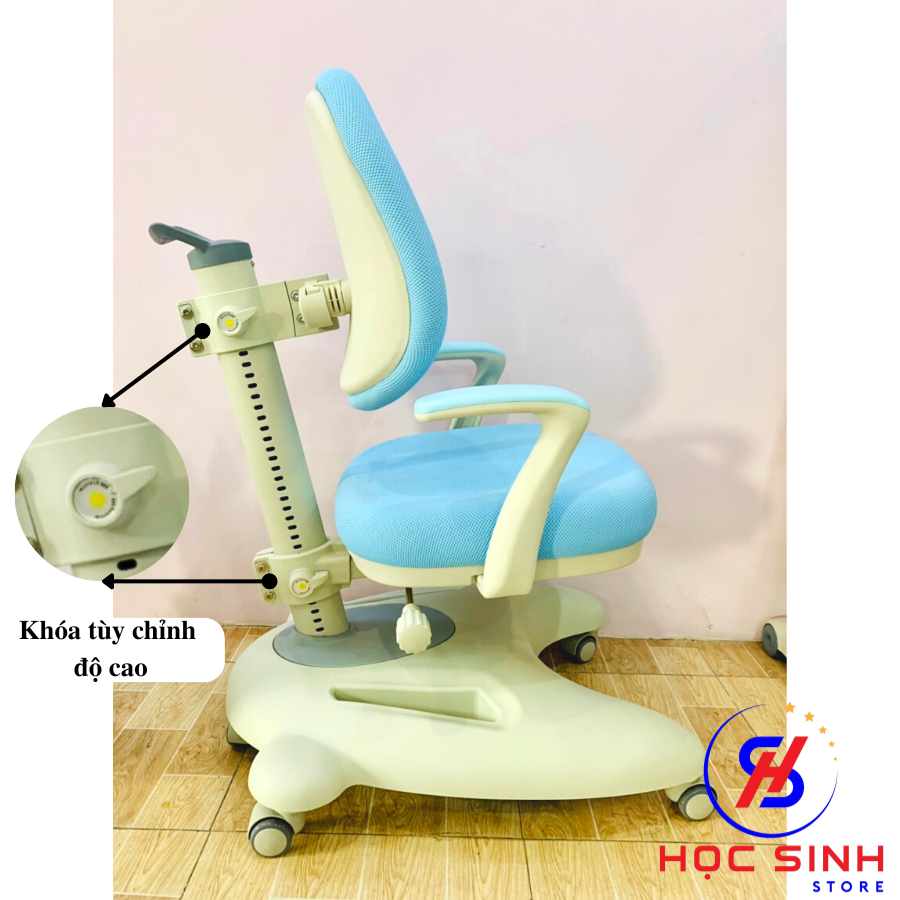 Ghế Chống Gù Học Sinh A79 - Chống Gù Chống Cận, Tùy chỉnh độ cao Chuẩn Công Thái Học Ergonomic