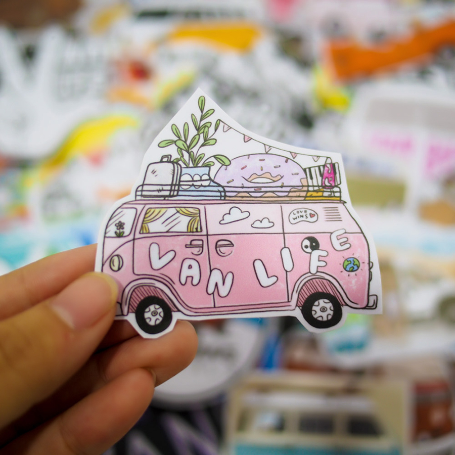 Set 100 Sticker - Vanlife