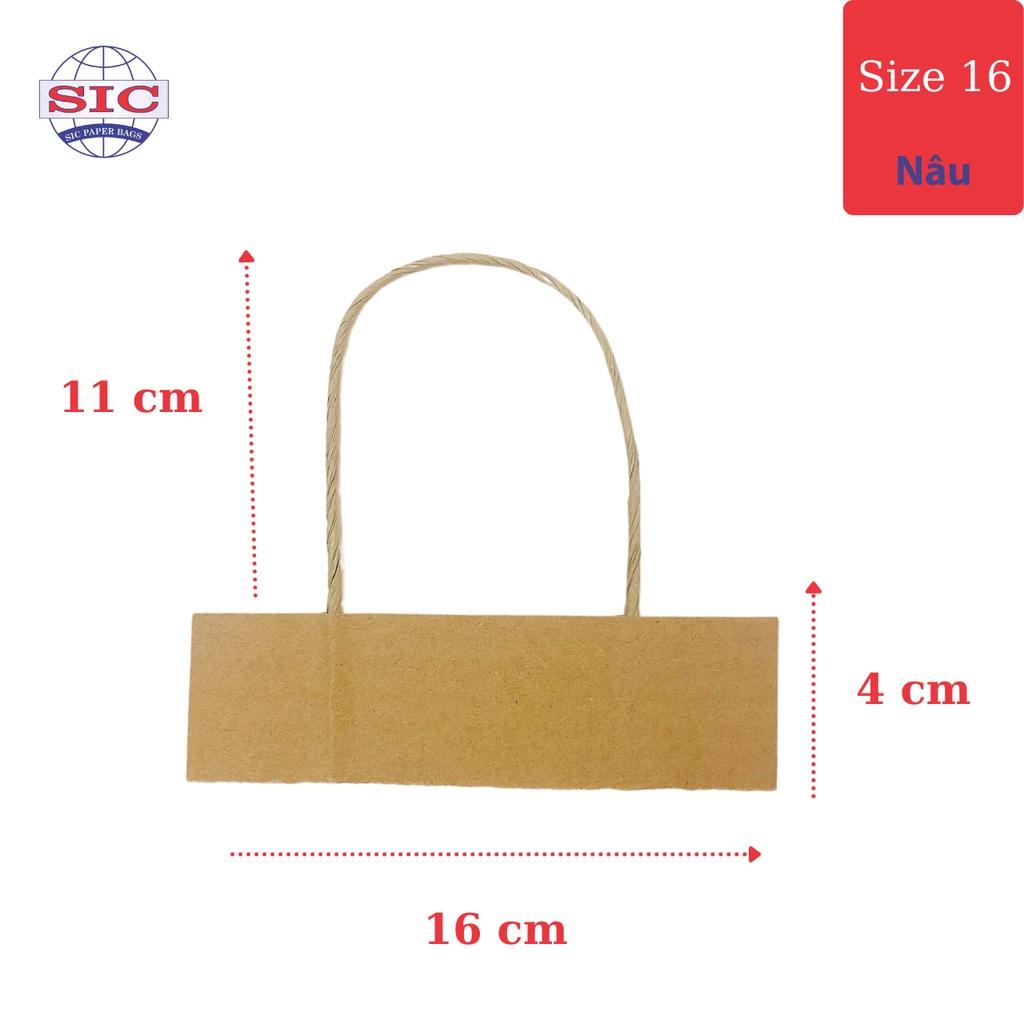 10 ĐÔI QUAI TÚI GIẤY KRAFT MÀU NÂU