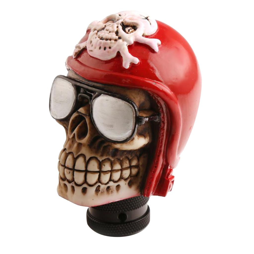Manual Car Truck Cool Skull Head Gear Stick Shift Lever Shifter Handle Knob Stylish and Cool Design
