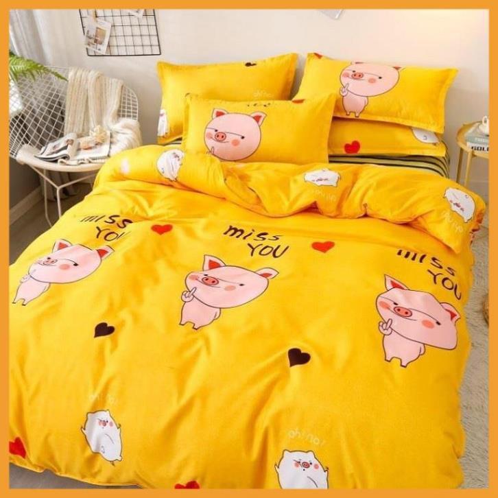 Vỏ gối nằm và vỏ gối ôm poly cotton giống màu ga