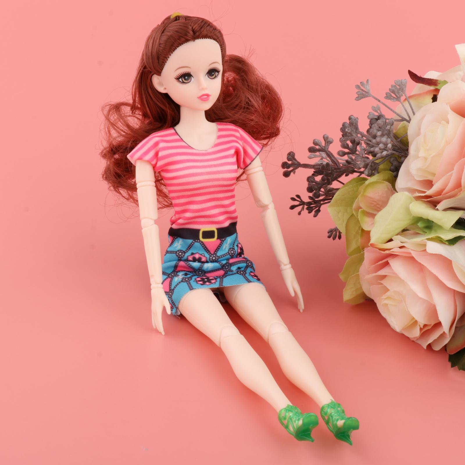 12 Inch 1/6 BJD Doll DIY Toys Full Set Clothes Shoes Gift for Girls