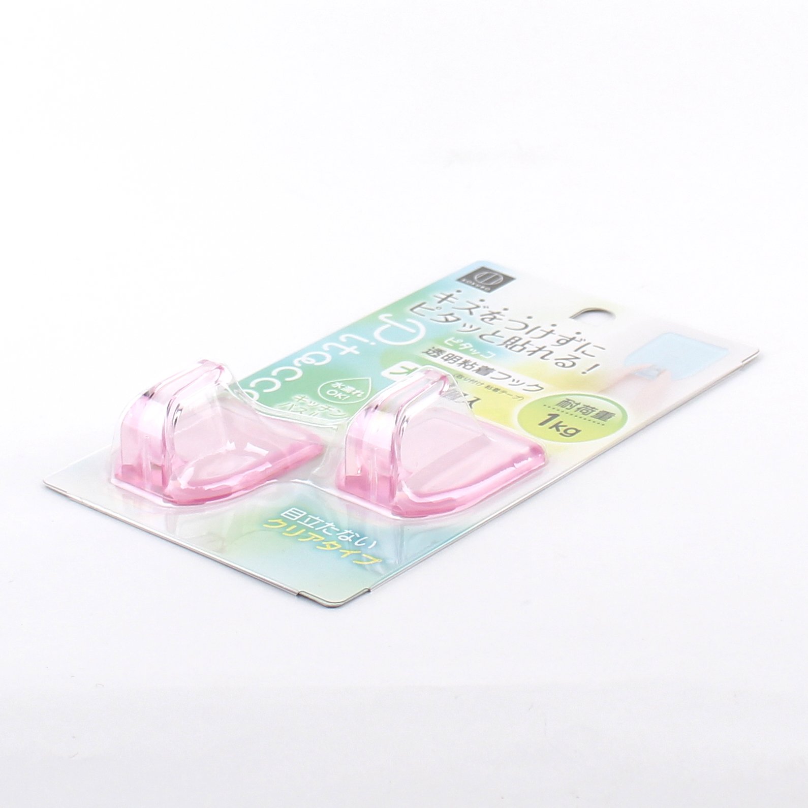 Set 02 móc treo dán tường Kokubo mặt sau được dán lớp keo siêu dính - made in Japan
