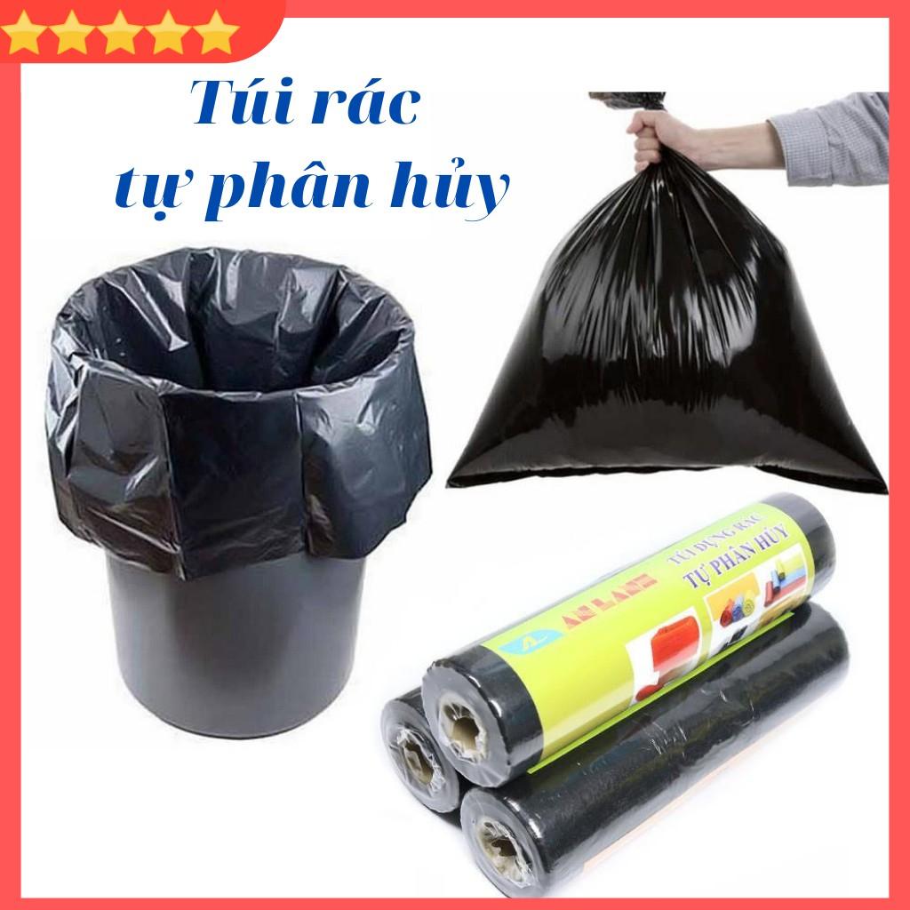 CUỘN TÚI ĐỰNG RÁC ĐEN TỰ PHÂN HỦY