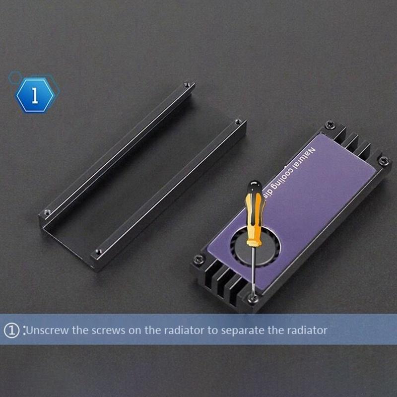 Quạt tản nhiệt ổ cứng M2 SSD M.2 2280 NVME SSD màu đen chuyên dụng