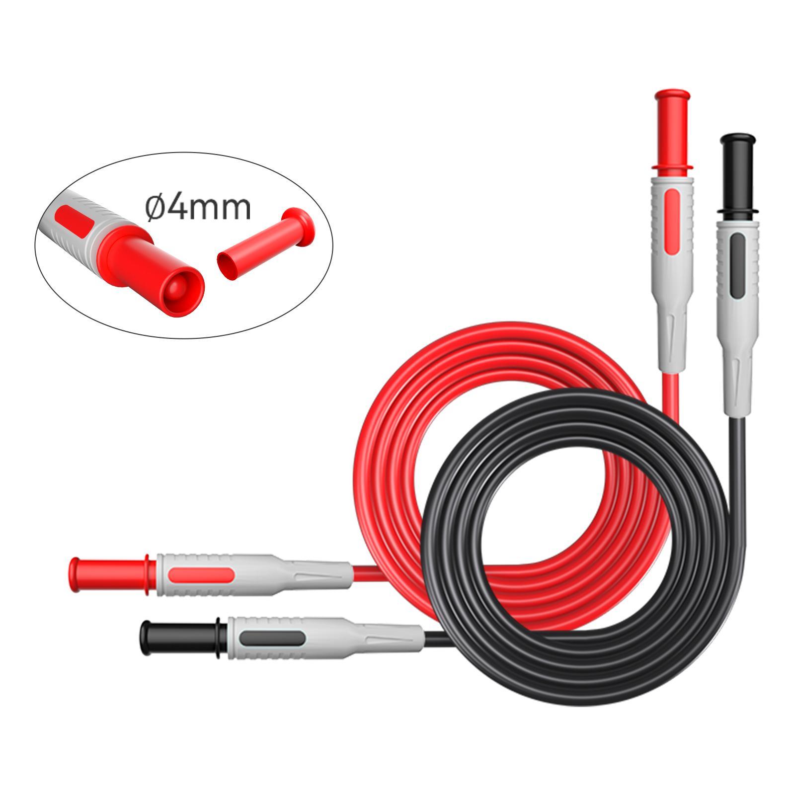 Multimeter Test Leads Kits Test Hook Clips Meter Test Probes Multimeter Pin Probes Professional for Digital Multimeter Test Leads Car Tester