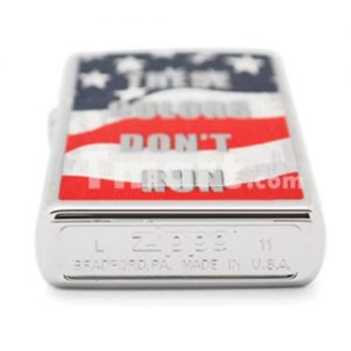 Bật Lửa Zippo These Colours Don’t Run High Polish Chrome Chính Hãng Usa