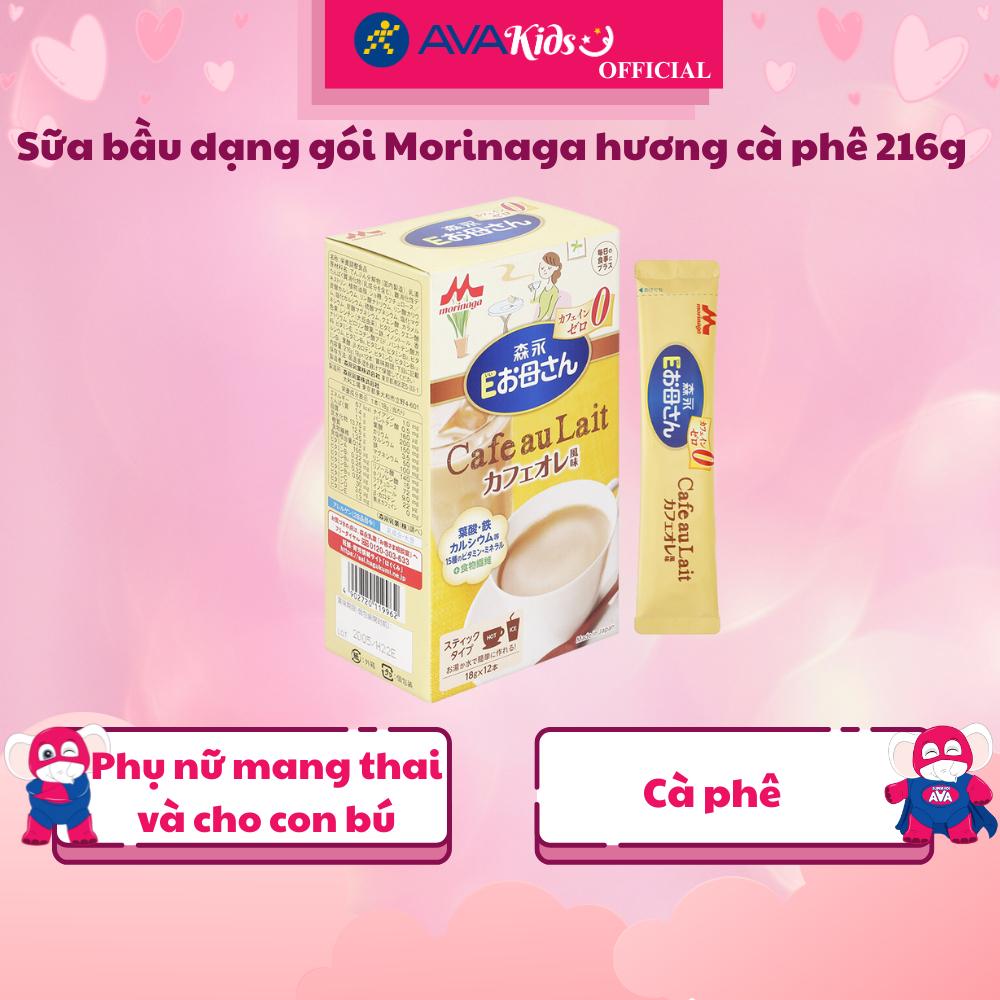 Sữa bầu dạng gói Morinaga hương cà phê 216g - Hàng Chính Hãng
