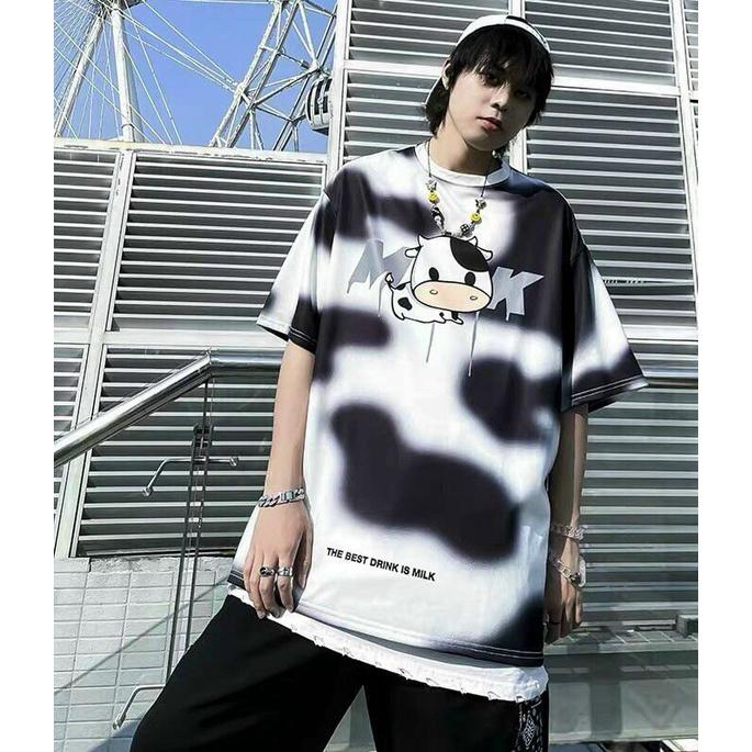 Áo thun bò sữa cotton form rộng