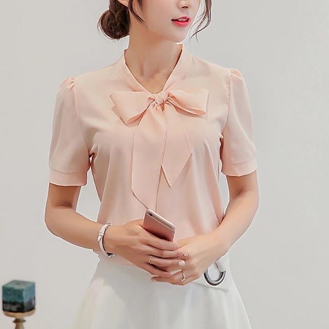 Áo Kiểu Nữ Thắt Nơ Siêu Xinh