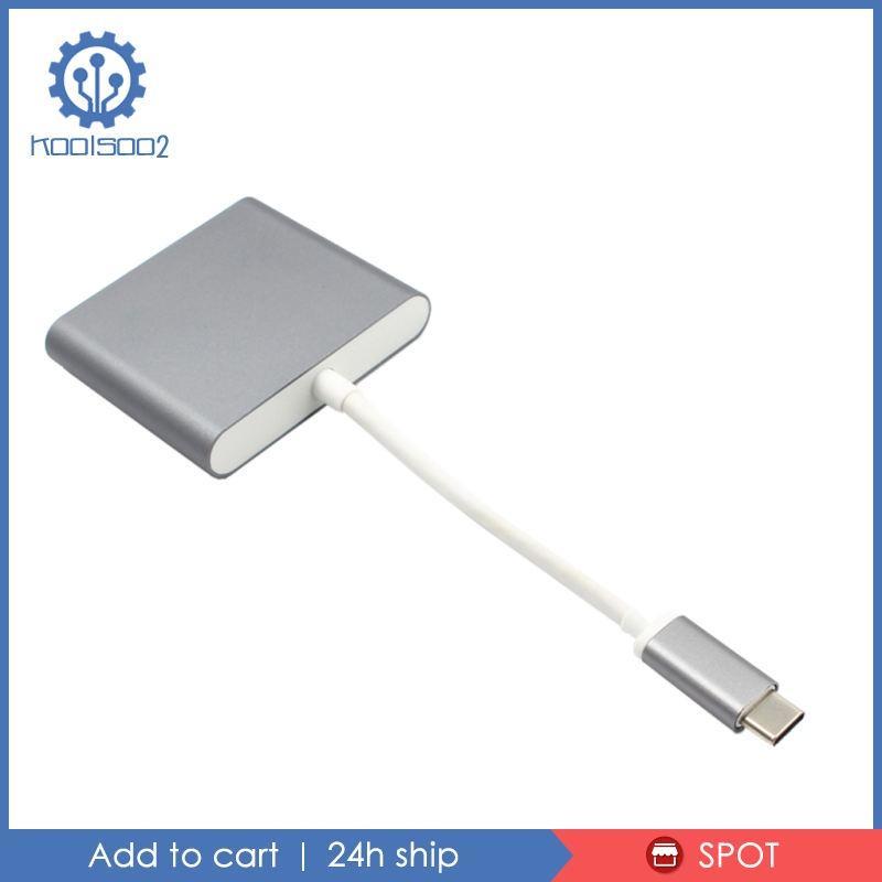 Type-c USB C to +USB3.0 Adapter Cable Converter Cord Support 4K for PC