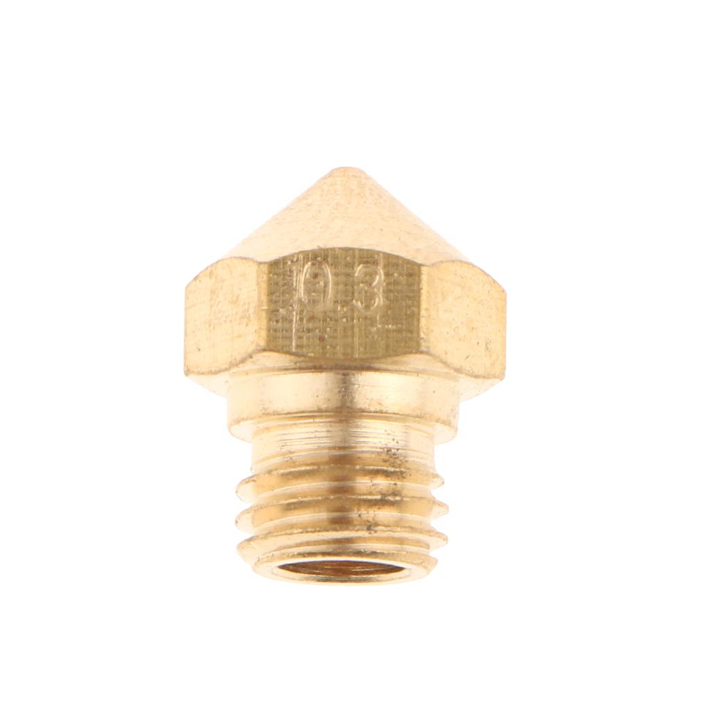 3D Printer Nozzle 0.2/0.3/0.4/0.6/0.8 mm Extruder Print Head For 1.75MM MK10