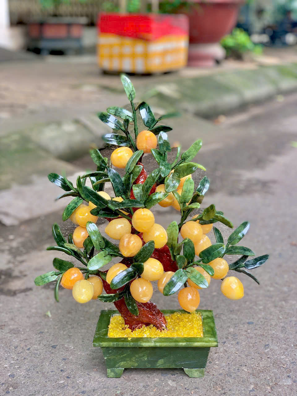 Cây đào phong thuỷ ngọc hoàng long 28 quả|phongthuygiaphat