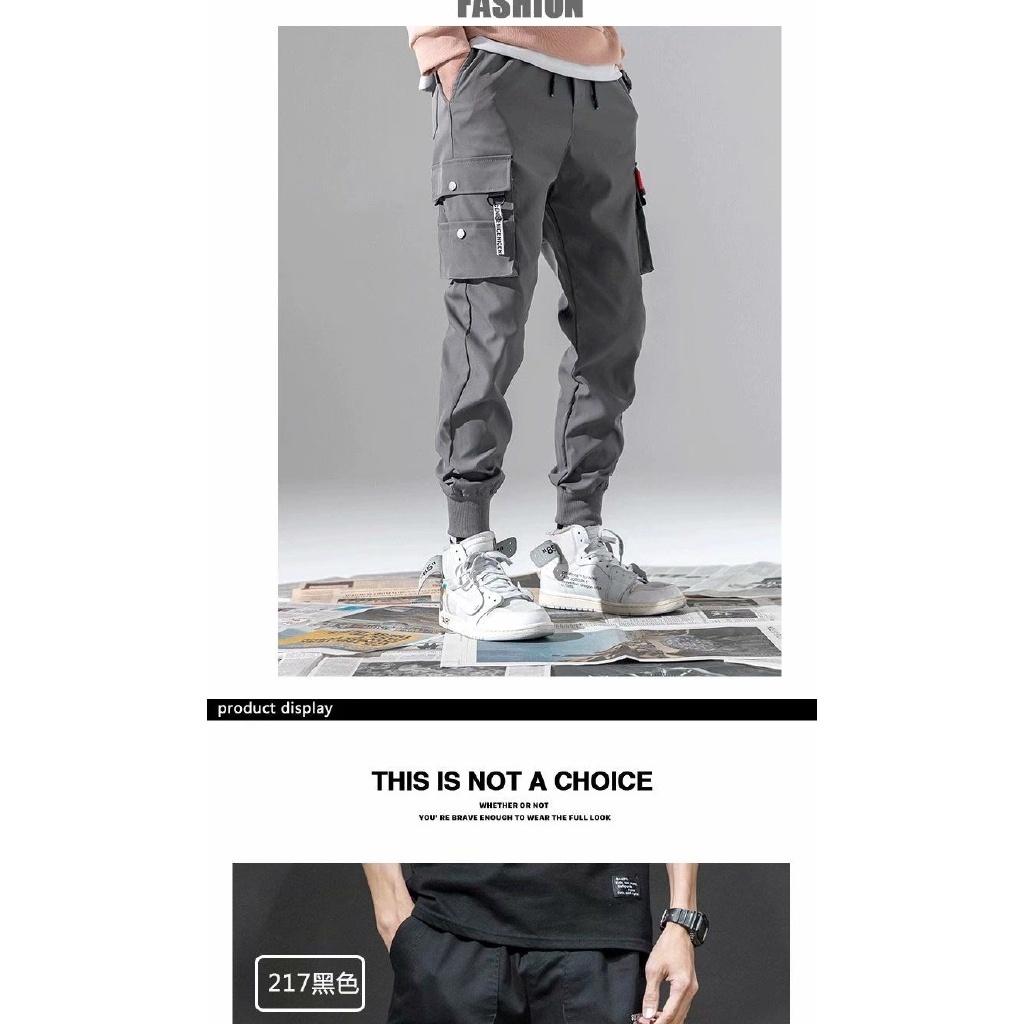 Quần kaki jogger Túi Hộp nai Dài Bo Gấu - Chất Vải Kaki Kiểu Thể Thao UNISEX Hai Màu Đen, xám. 03x